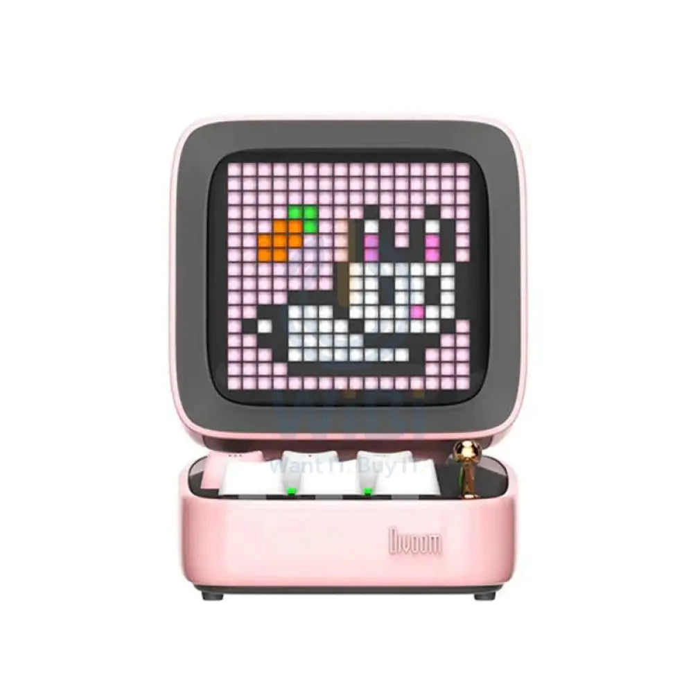 Divoom Ditoo Pro Bluetooth Mini Speaker - Pink Accessories > Audio > Speakers