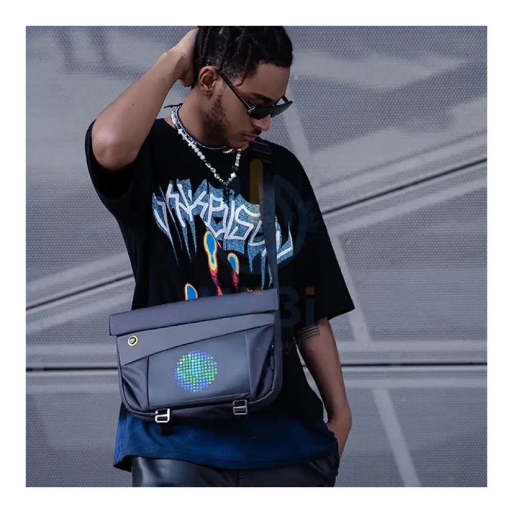 Divoom Pixel Sling Bag-V With LED Animation Screen - Black Accessories > Bag