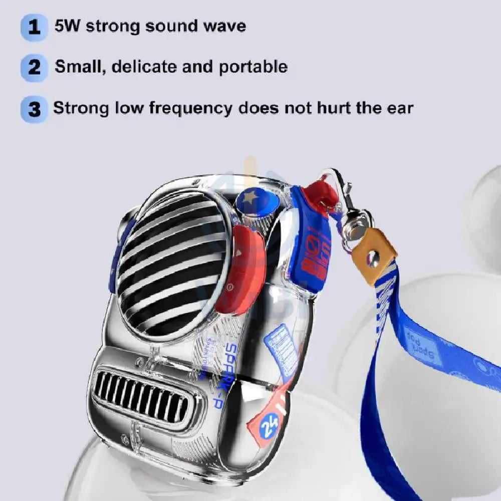 Divoom Spark-Pop Portable Bluetooth Mini Speaker - Blue Accessories > Audio > Speakers
