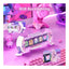 Divoom Times Gate Pixel Art Informative Cyberpunk Digital Clock Display - Pink Accessories > Smart Devices