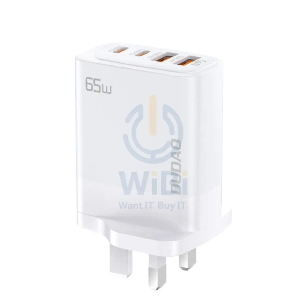DUDAO A65UK GAN PD Fast Charger - 65W / White Accessories > Power Adapters