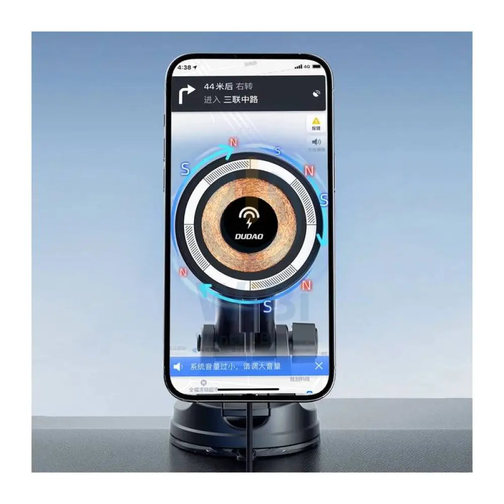 DUDAO F12 MAX + Magnetic Charging Car Mount Holder - Black Accessories > Mobiles & Tablets > Mobiles > Mobile Holder