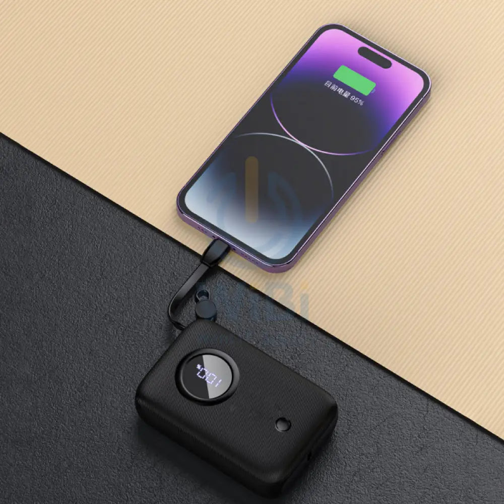 DUDAO K14 Upgrade Power Bank Built-in Cable - 10,000mAh / 22.5W / Black Accessories > Power Bank