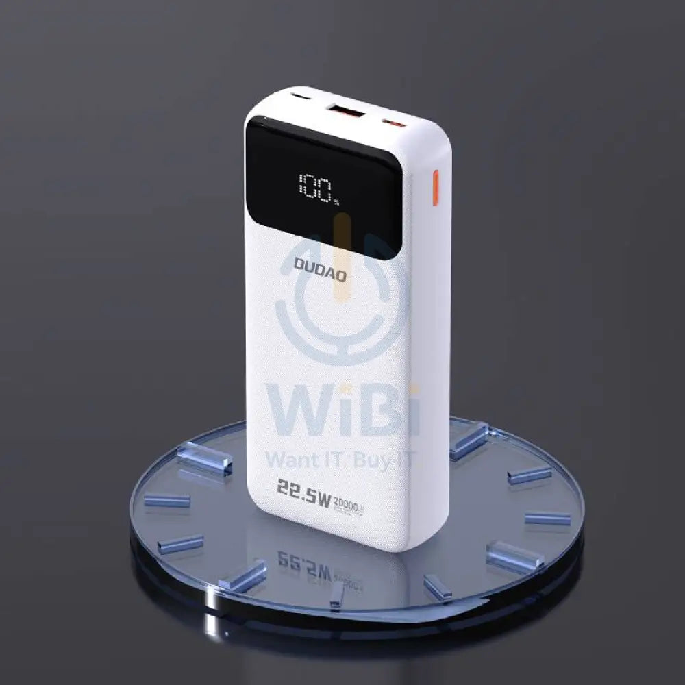 DUDAO K15 Pro Power Bank Built-in Cable - 20000mAh / 22.5W / White Accessories > Power Bank
