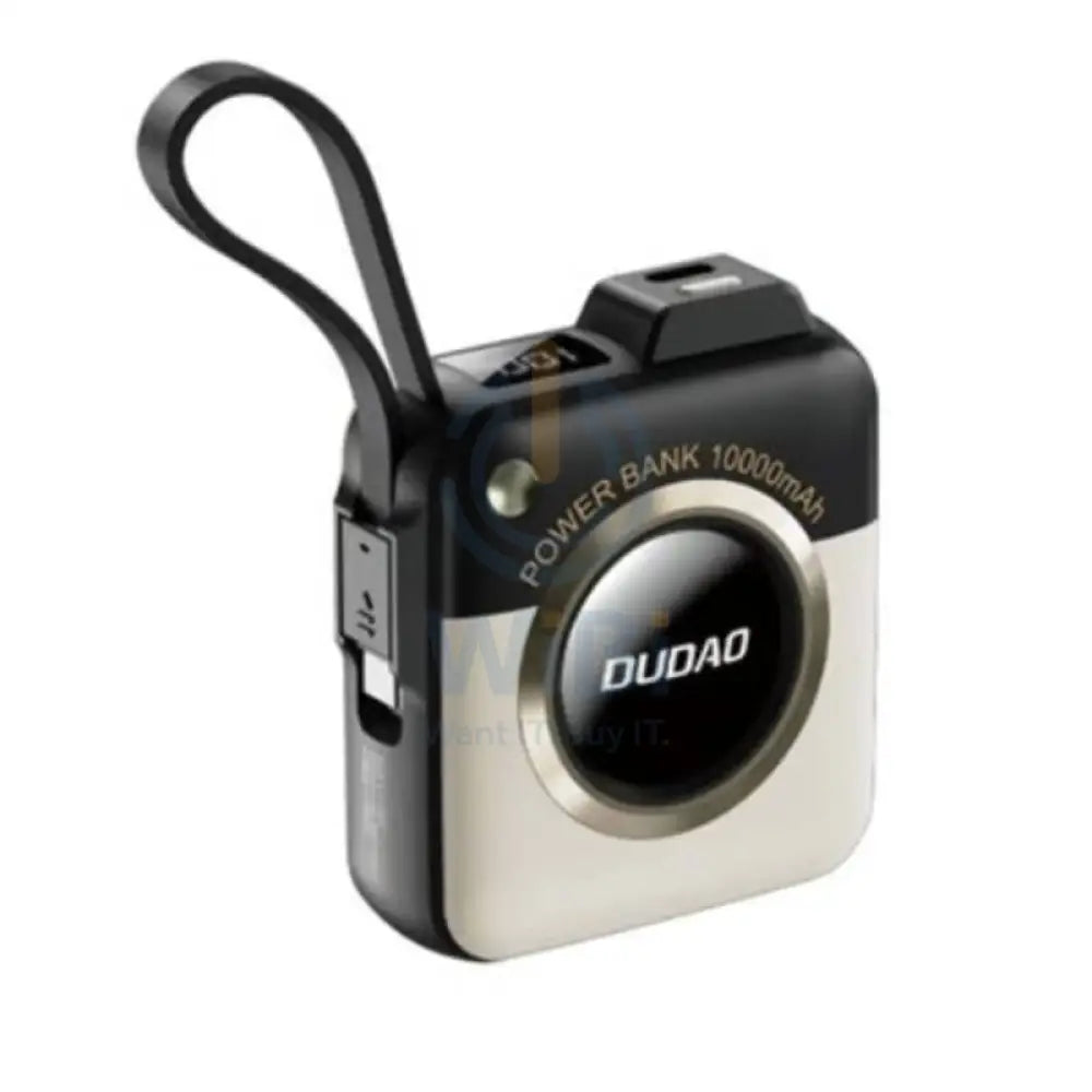 DUDAO K23L Wireless Power Bank Built-In Cable - 10,000mAh / 22.5W / Black Accessories > Power Bank