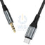 DUDAO L11PROT Type-C To 3.5mm Aux Cable - 1 Meter / Grey Accessories > Cables & Converters > Cables