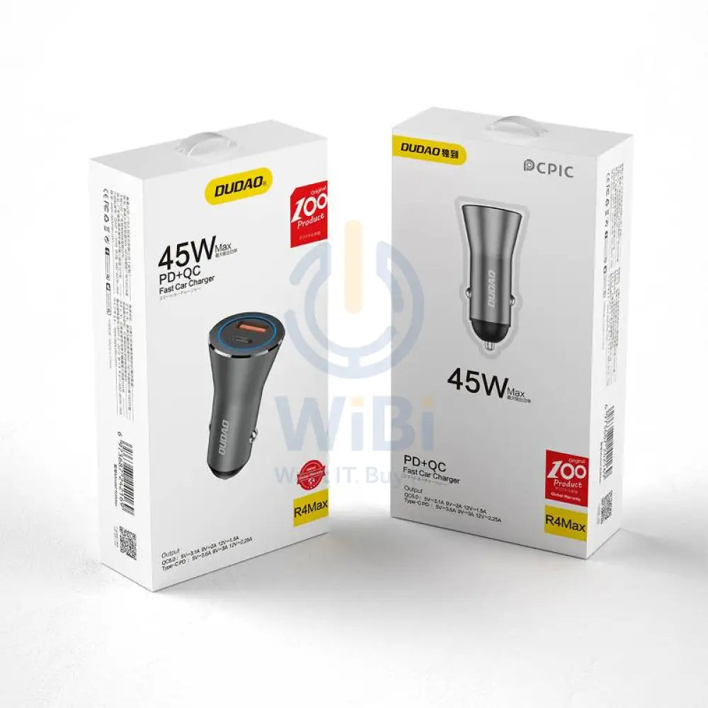 DUDAO R4MAX Fast Car Charger - 20W / Silver Accessories > Mobiles & Tablets > Mobiles > Car Chargers