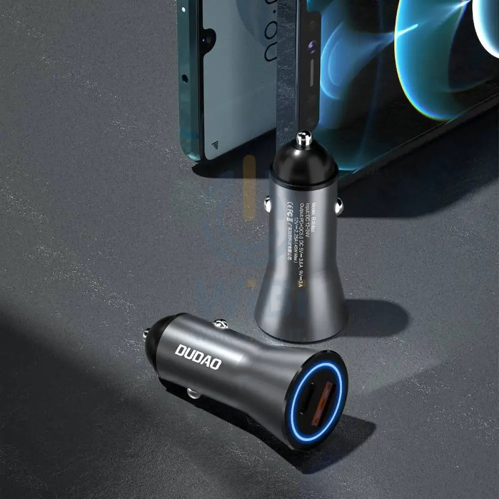 DUDAO R4MAX Fast Car Charger - 20W / Silver Accessories > Mobiles & Tablets > Mobiles > Car Chargers