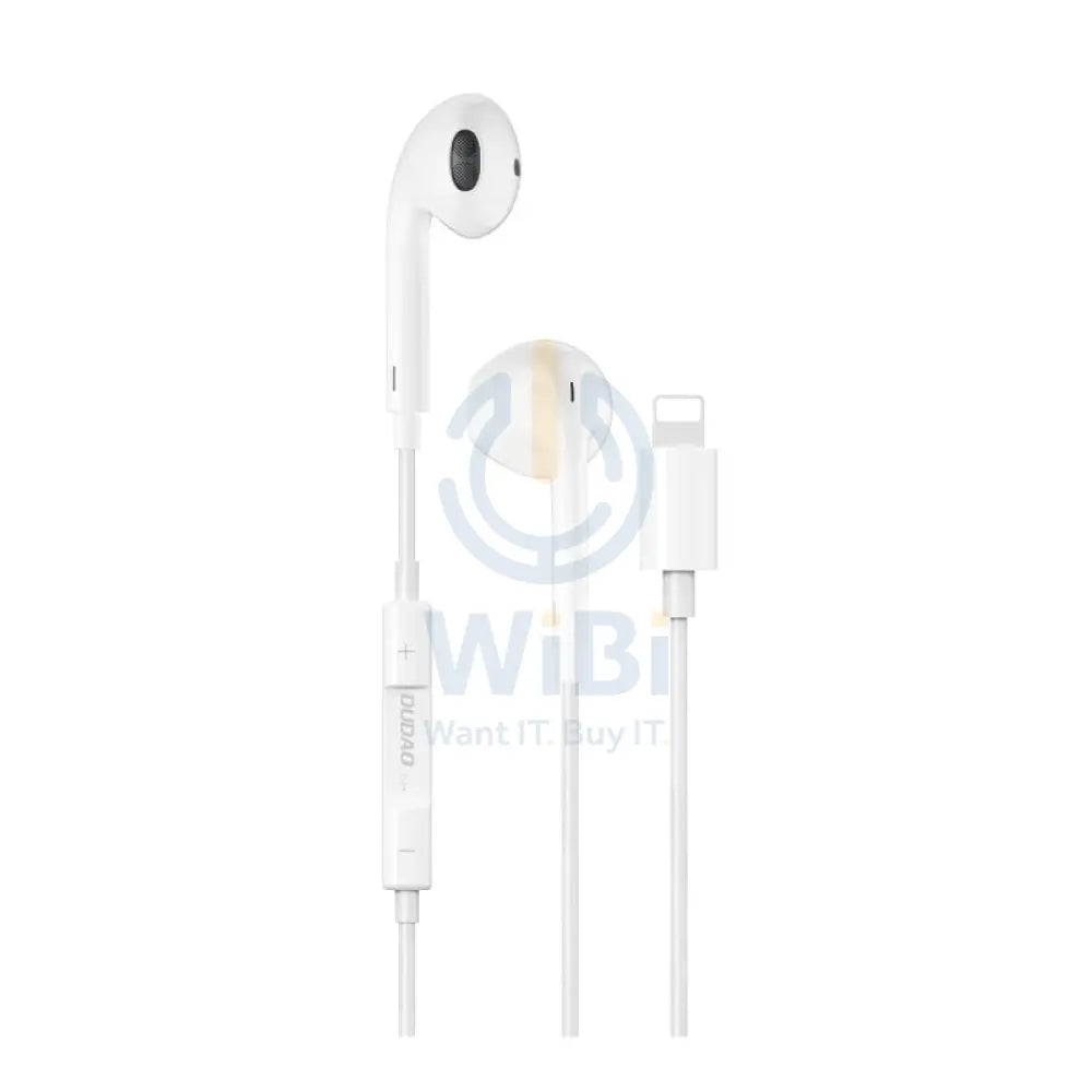 DUDAO X14 + Premium Earphone - Lightning / Wired / White Accessories > Audio > Headphones