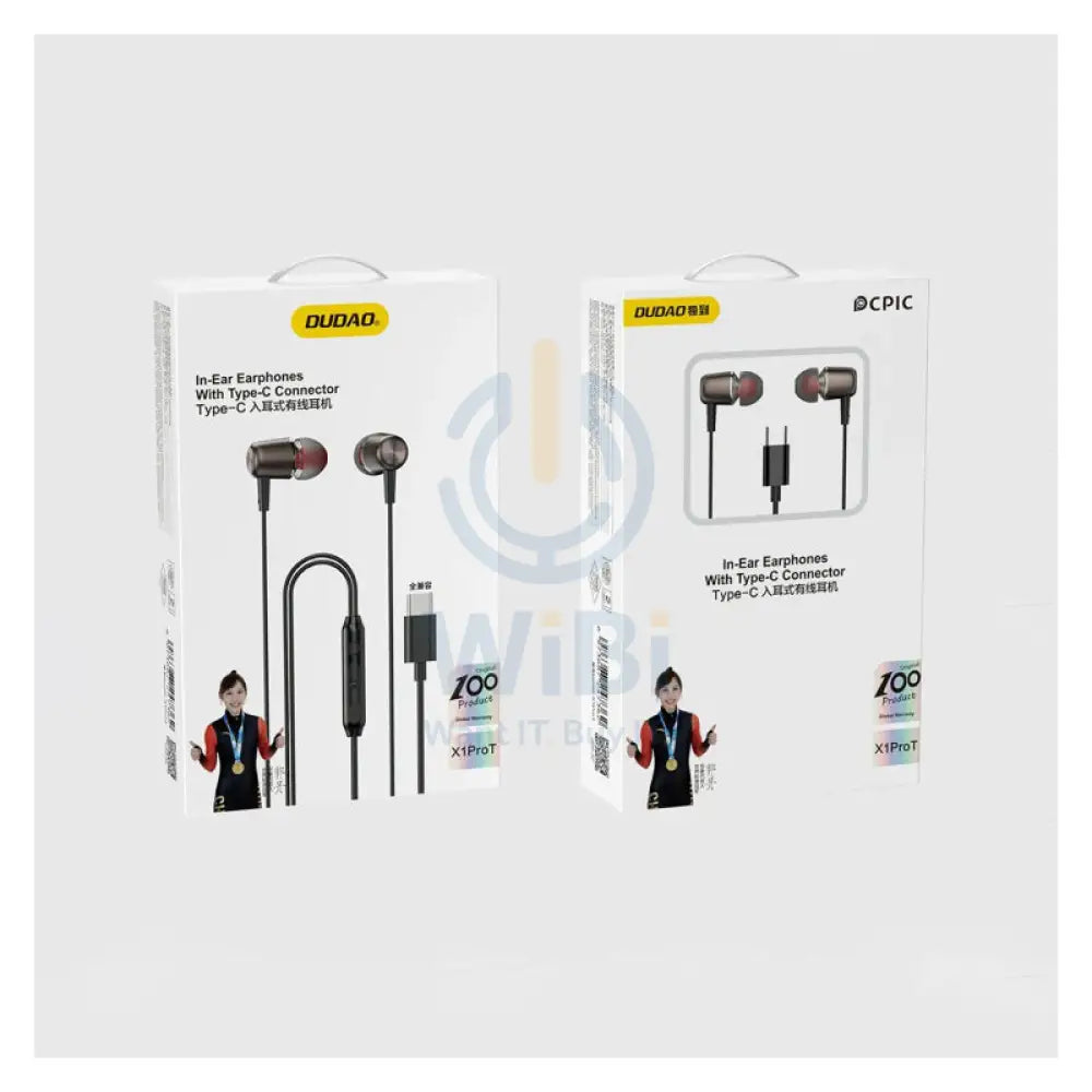DUDAO X1PROT Earphone - USB-C / Wired / Black Accessories > Audio > Headphones
