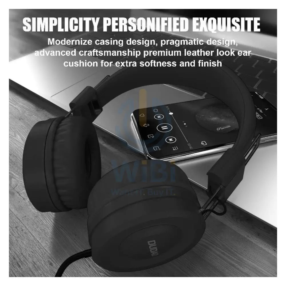 DUDAO X21 Wired Headphones - On-Ear / Wired / Black Accessories > Audio > Headphones