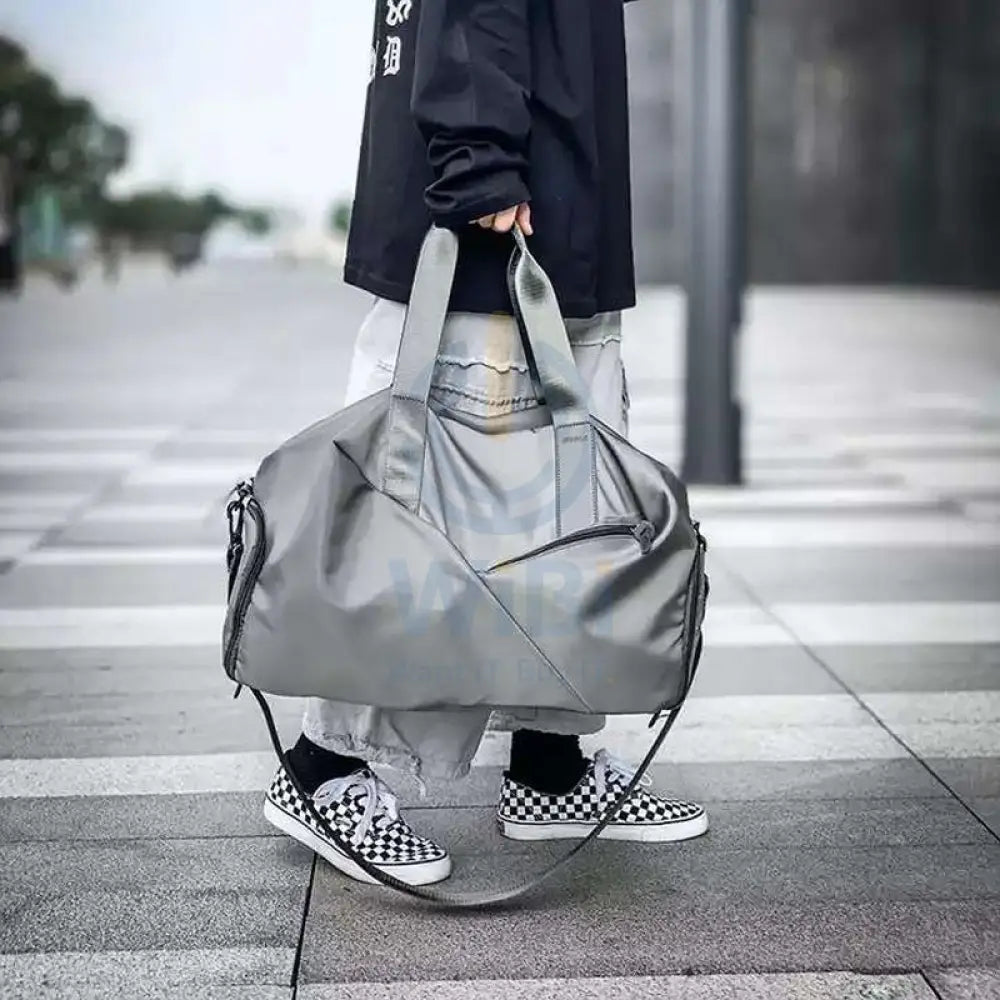 Duffle Gym Bag - Grey Outdoor & Travel > Bags