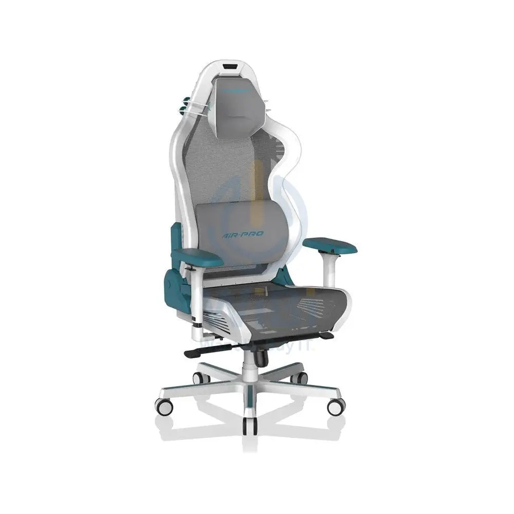 DXRacer Air Pro R1S-WQG Mesh Breathable Gaming Chair – White/Cyan Accessories > Chairs > Gaming Zone