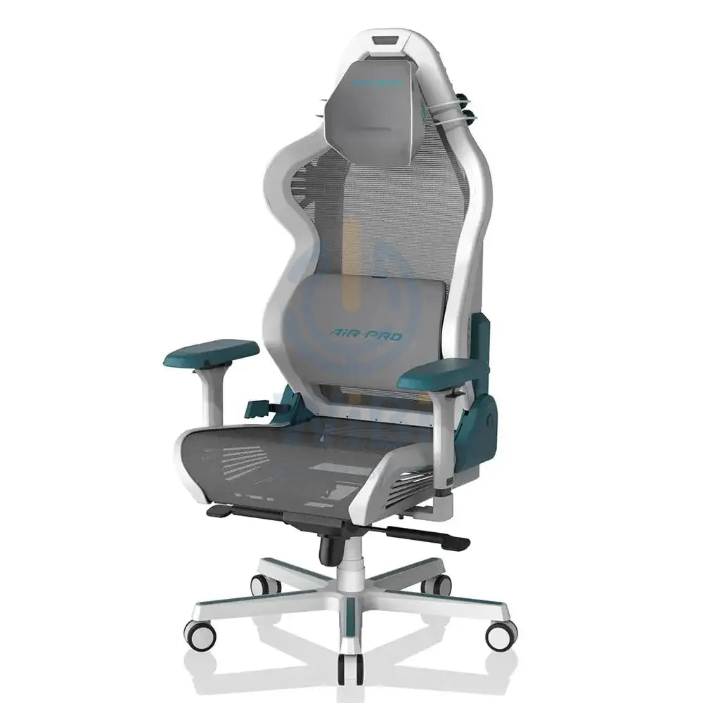 DXRacer Air PRO Series Gaming Chair - White/Cyan Accessories > Chairs > Gaming Zone
