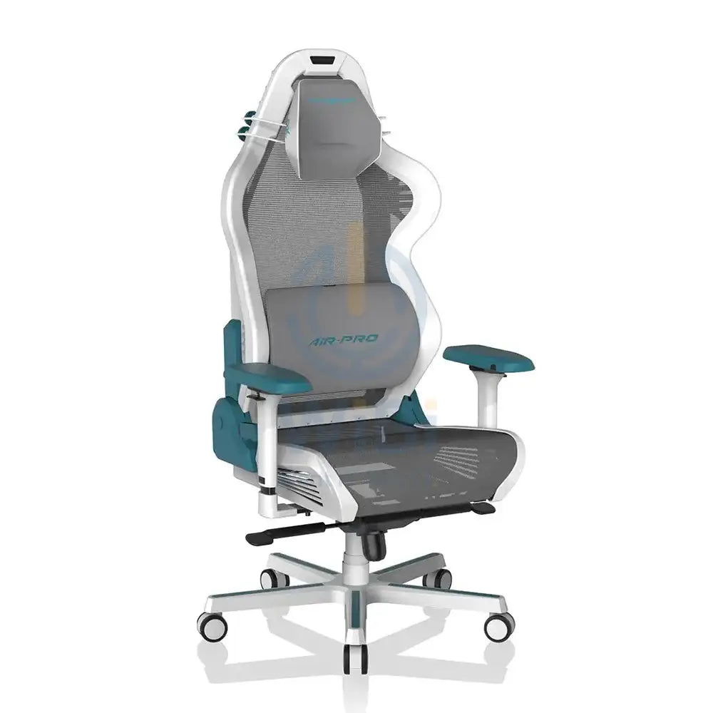 DXRacer Air PRO Series Gaming Chair - White/Cyan Accessories > Chairs > Gaming Zone