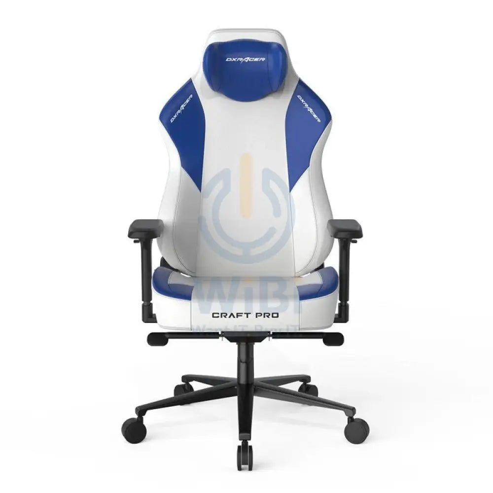DXRacer Craft Pro Classic Gaming Chair - White/Blue Accessories > Chairs > Gaming Zone