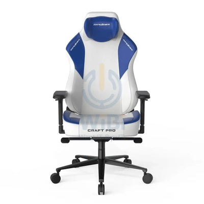 DXRacer Craft Pro Classic Gaming Chair - White/Blue Accessories > Chairs > Gaming Zone
