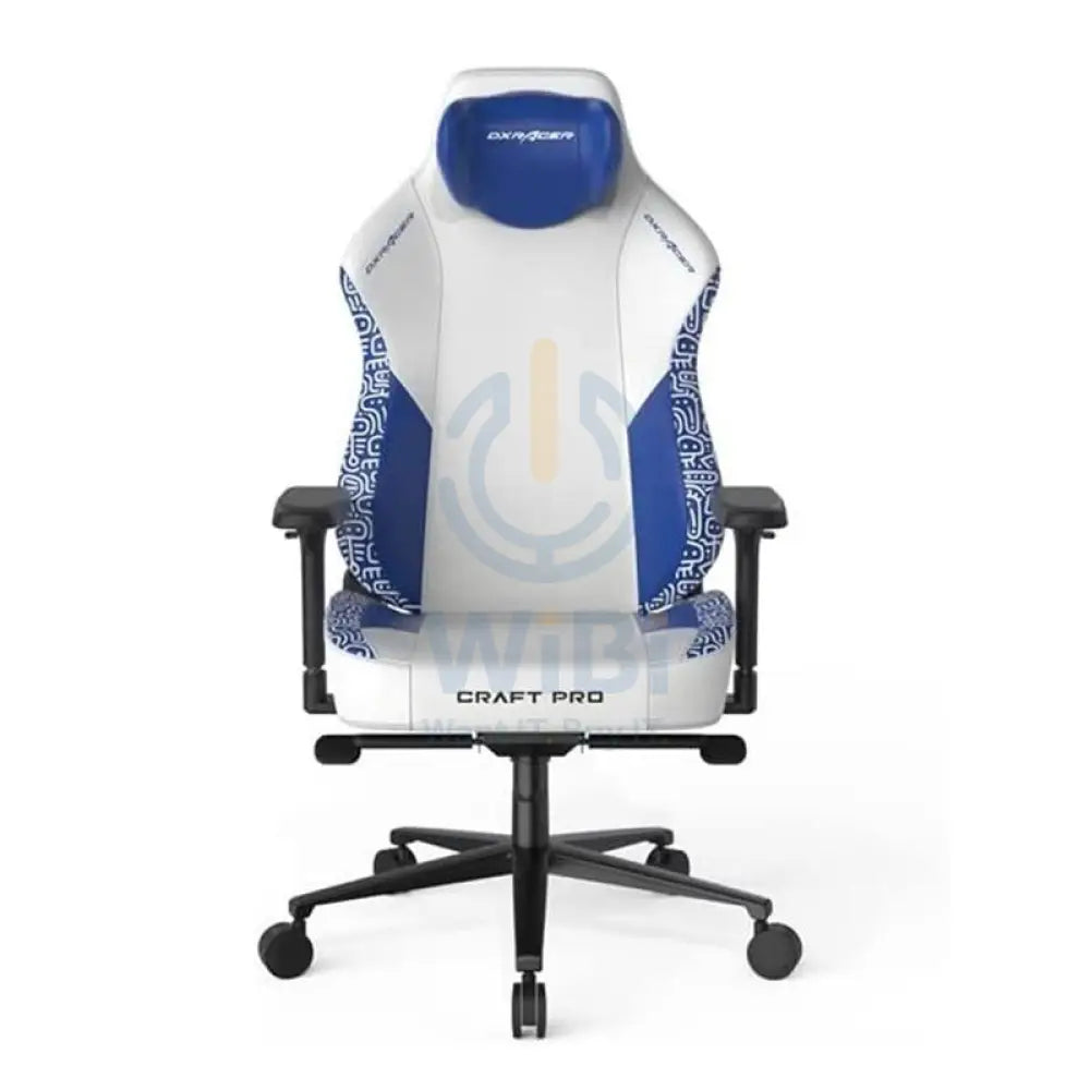 DXRacer Craft Pro Stripes 3 Gaming Chair - White/Blue Accessories > Chairs > Gaming Zone
