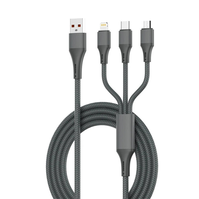 LDNIO LC97U Fast Charging Data Cable - 1.2 Meter / Grey