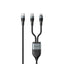 Havit CB6326 3-in-1 Cable - 1.2 Meter / 100W / Black/Grey
