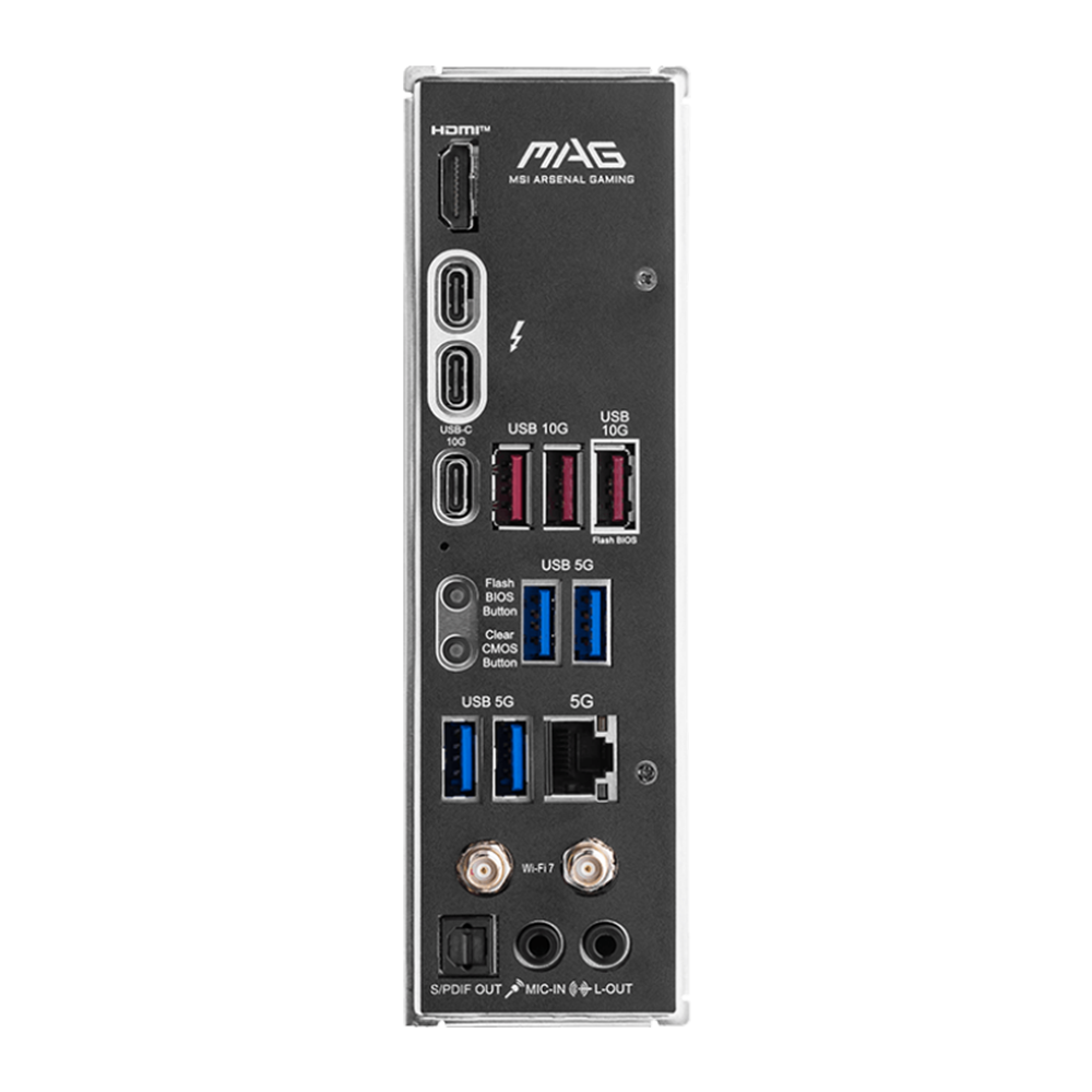 MSI MAG Z890 Tomahawk Motherboard - DDR5 / Wi-Fi / Bluetooth / HDMI / DisplayPort / USB - Black