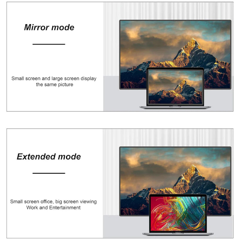 كابل موصيل ميني ديسبلاي بورت إلى HDMI، بدقة 4K / بطول 2 متر