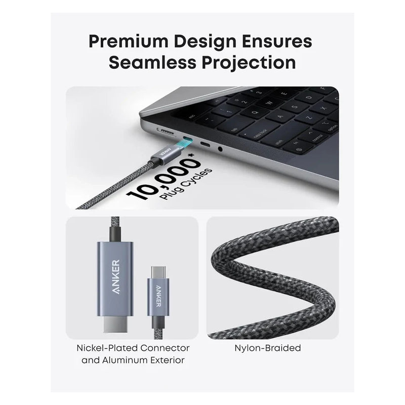 Anker Nano USB-C to HDMI Cable - 4K / 0.9 Meter
