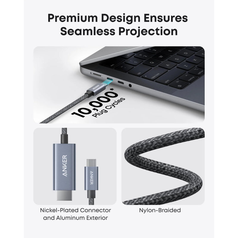 Anker Nano USB-C to HDMI Cable - 4K / 1.8 Meter