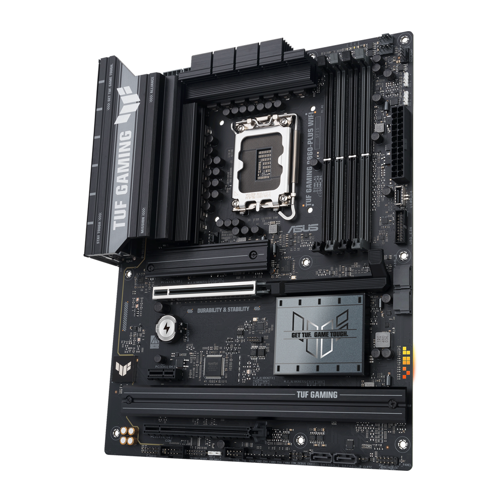 ASUS TUF B860-PLUS Gaming Motherboard - DDR5 / Wi-Fi / Bluetooth / HDMI / DisplayPort / Ethernet / USB - Black
