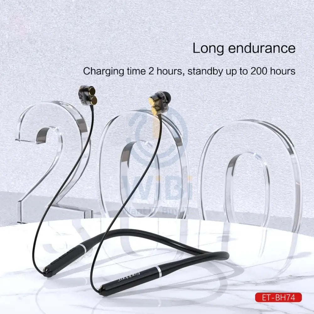 Earldom BH74 Bluetooth Neckband 5.0 / 260 mAh / micro USB / Black Accessories > Audio > Headphones