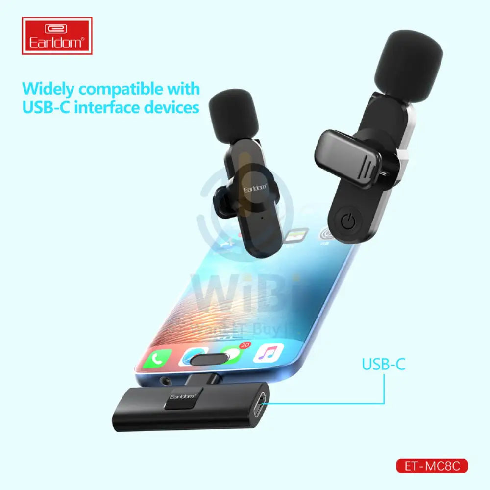 Earldom Dual Wireless Microphone - MC8L Accessories > Audio > Microphone