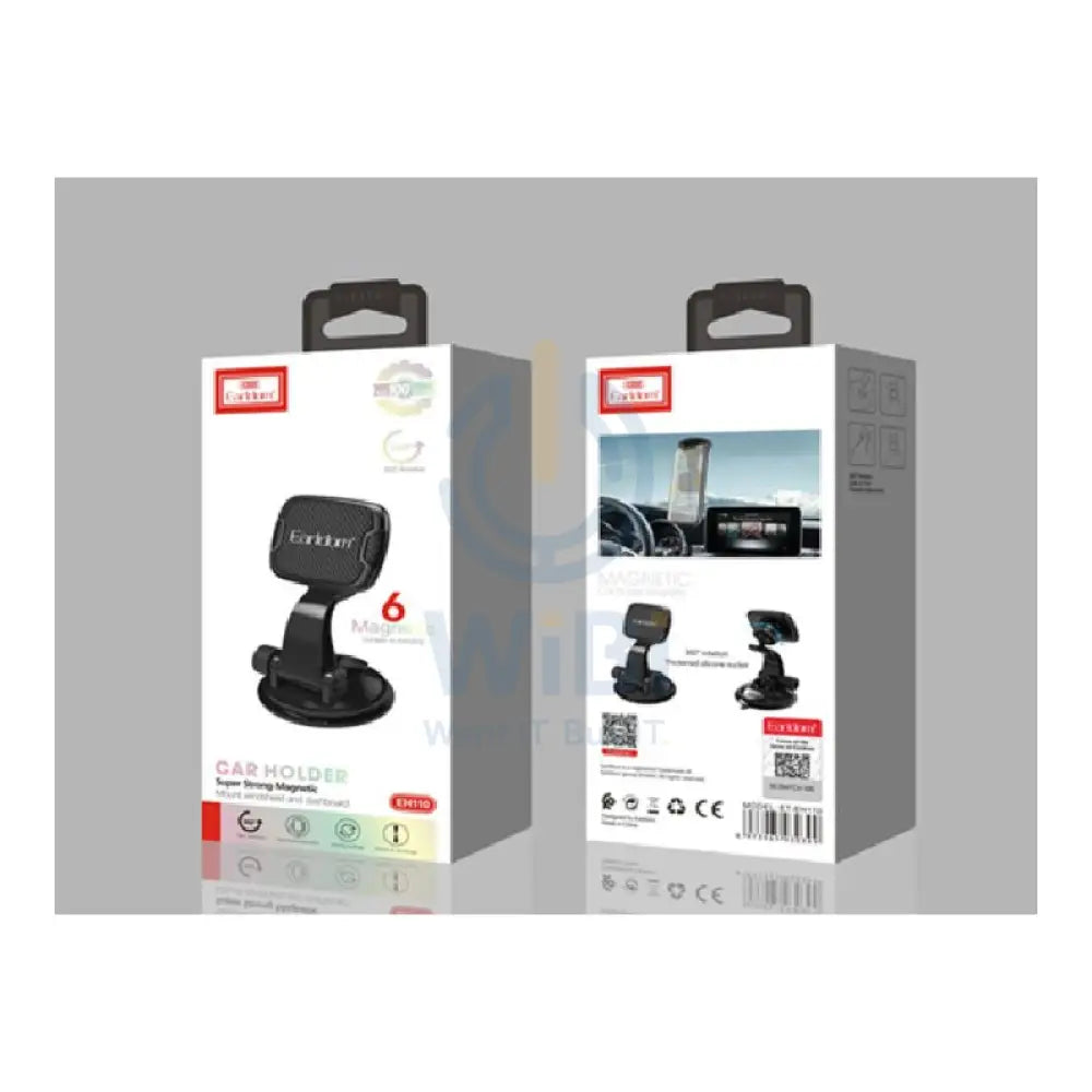 Earldom EH110 Magnetic Car Phone Mount Holder - Black Accessories > Mobiles & Tablets > Mobiles > Mobile Holder / Stands