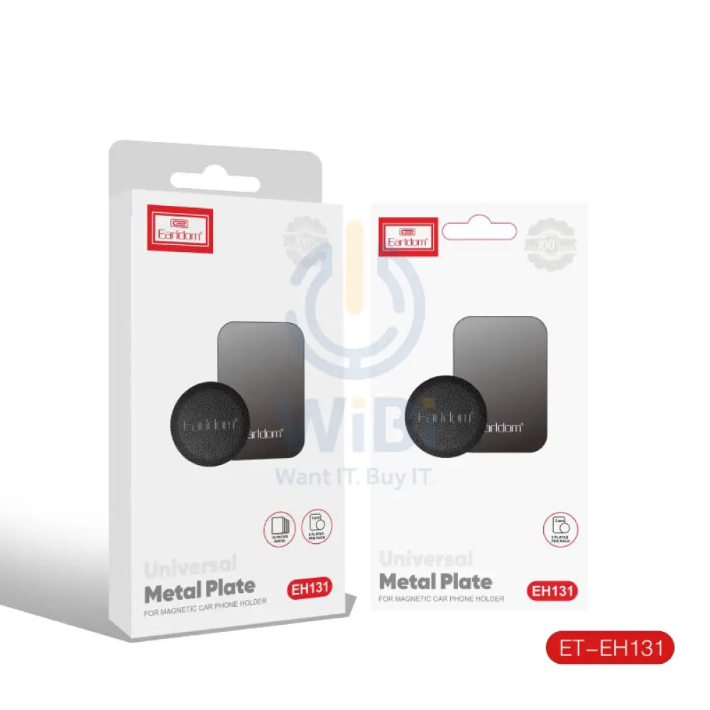 Earldom EH131 Metal Plate for Magnetic Car Mounts - Black Accessories > Mobiles & Tablets > Mobiles > Mobile Holder
