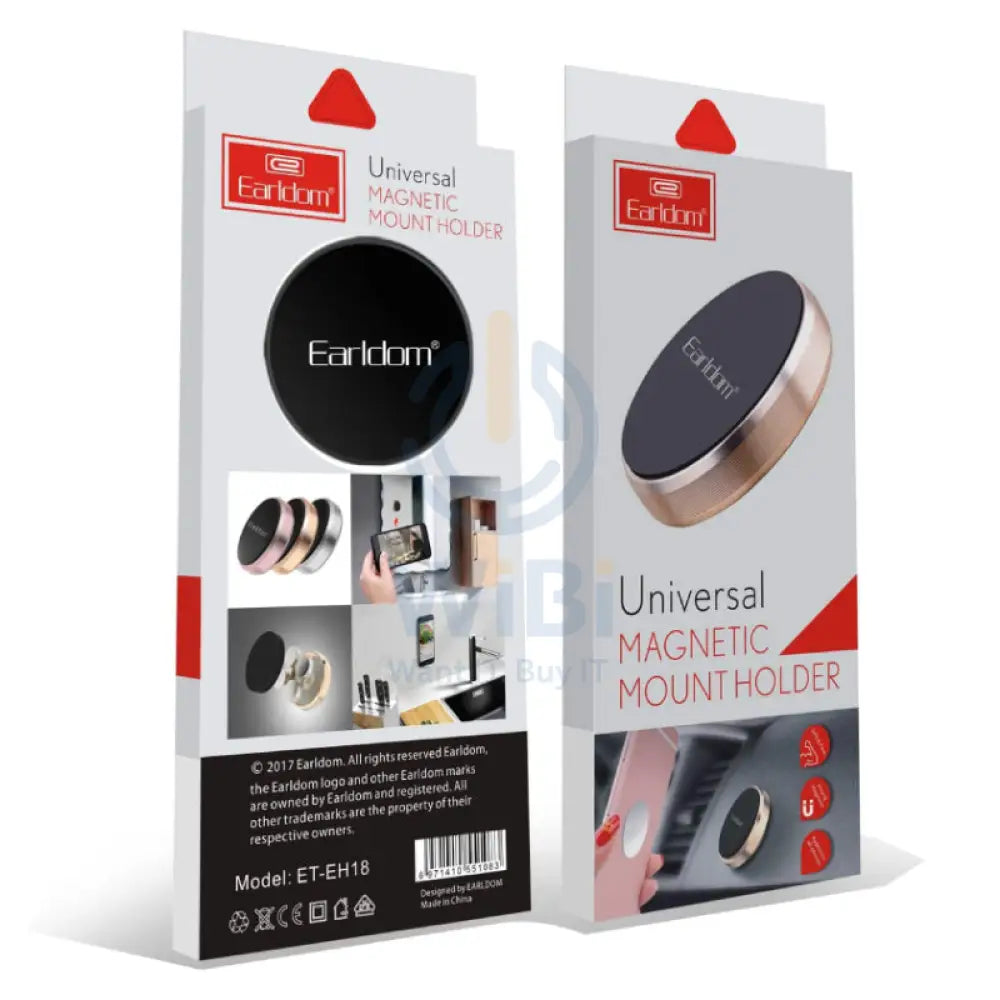 Earldom EH18 Universal Magnetic Mount Holder - Black Accessories > Mobiles & Tablets > Mobiles > Mobile Holder / Stands