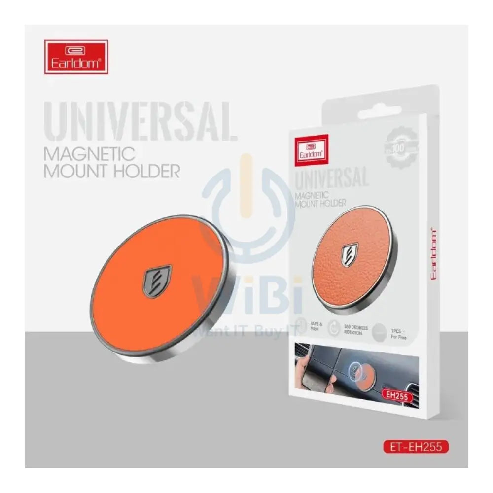Earldom EH255 Universal Magnetic Mount Holder - Orange Accessories > Mobiles & Tablets > Mobiles > Mobile Holder