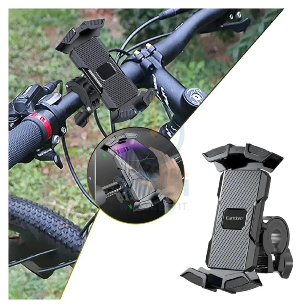 Earldom EH275 Bike and Scooter Phone Holder Black Accessories > Mobiles & Tablets > Mobiles > Mobile Holder / Stands