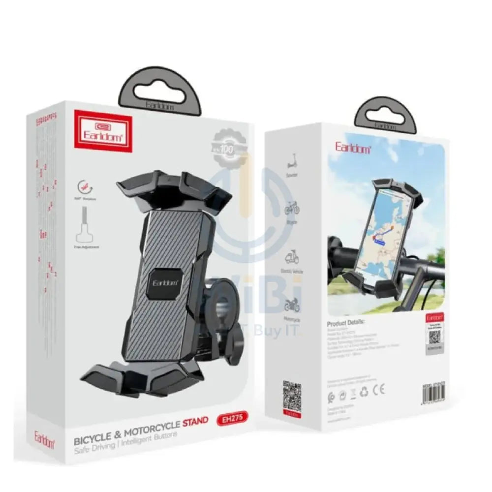 Earldom EH275 Bike and Scooter Phone Holder Black Accessories > Mobiles & Tablets > Mobiles > Mobile Holder / Stands