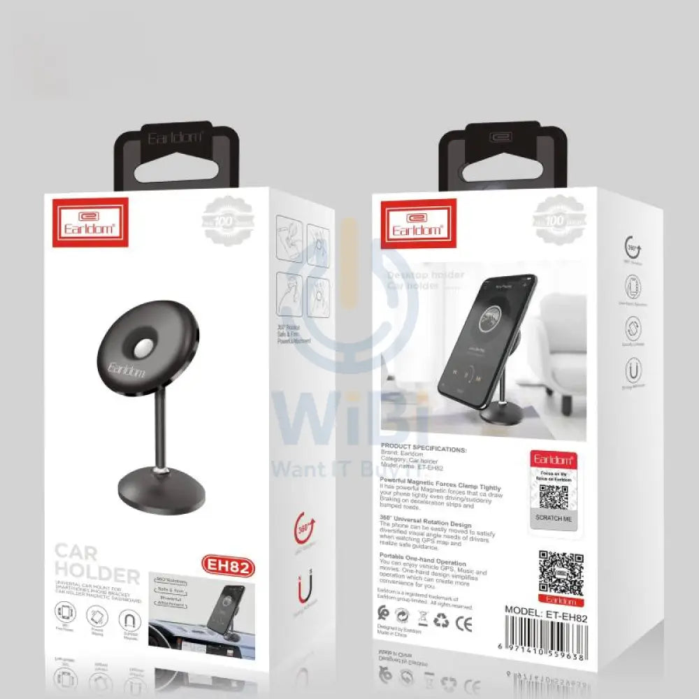 Earldom EH82 Car Holder - Black Accessories > Mobiles & Tablets > Mobiles > Mobile Holder / Stands