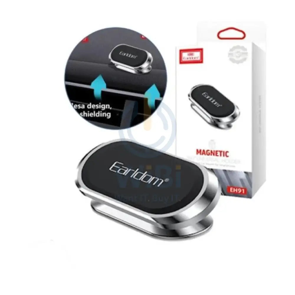 Earldom EH91 Magnetic 360° Universal Holder - Black Accessories > Mobiles & Tablets > Mobiles > Mobile Holder / Stands
