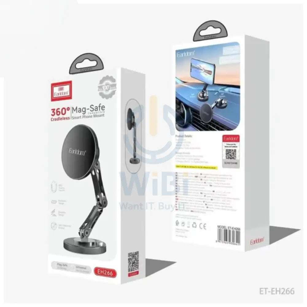 Earldom ET EH266 MagSafe Compatible Smart Phone Mount Black Accessories > Mobiles & Tablets > Mobiles > Mobile Holder