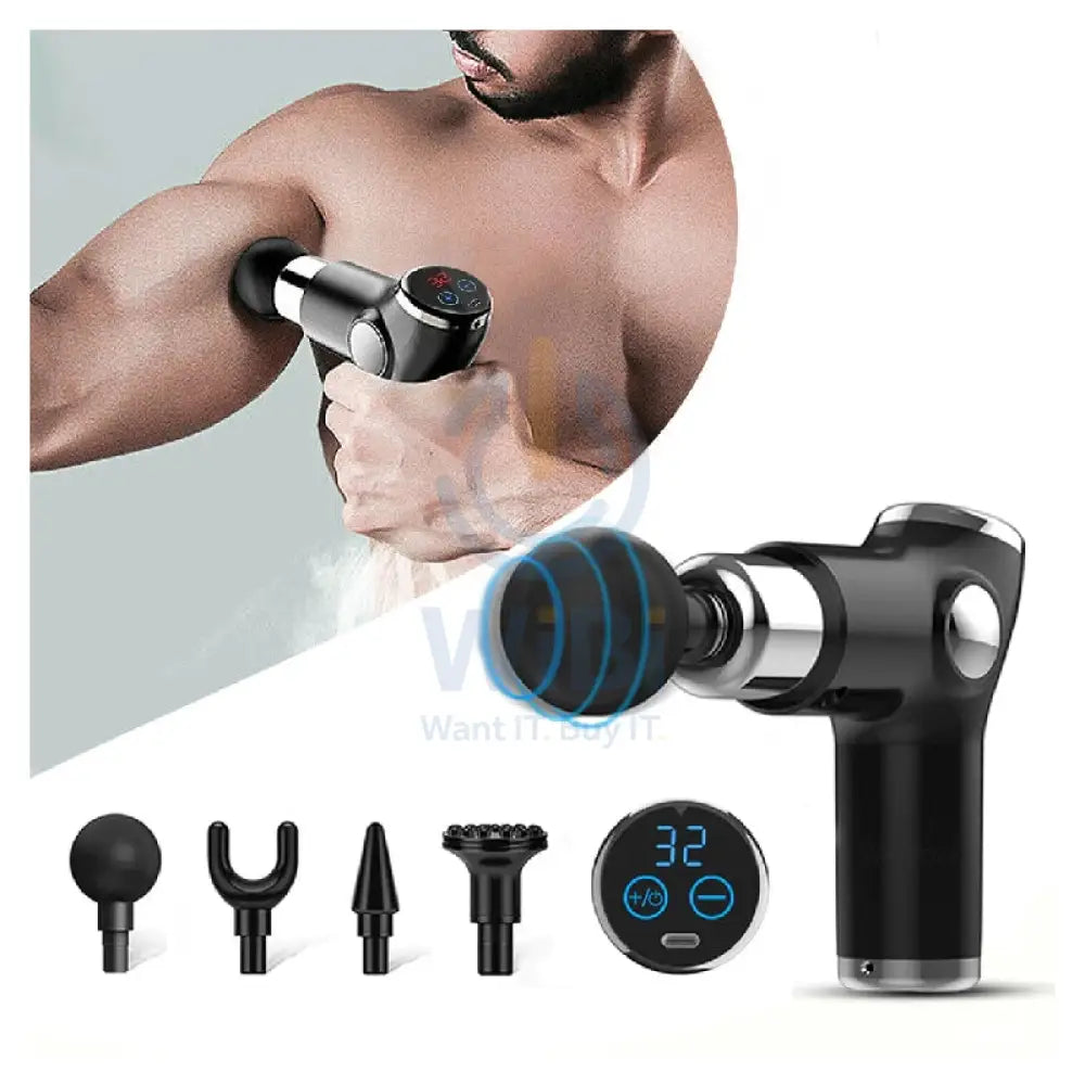Earldom ET-V3 Massage Gun - Black Accessories > Smart Devices