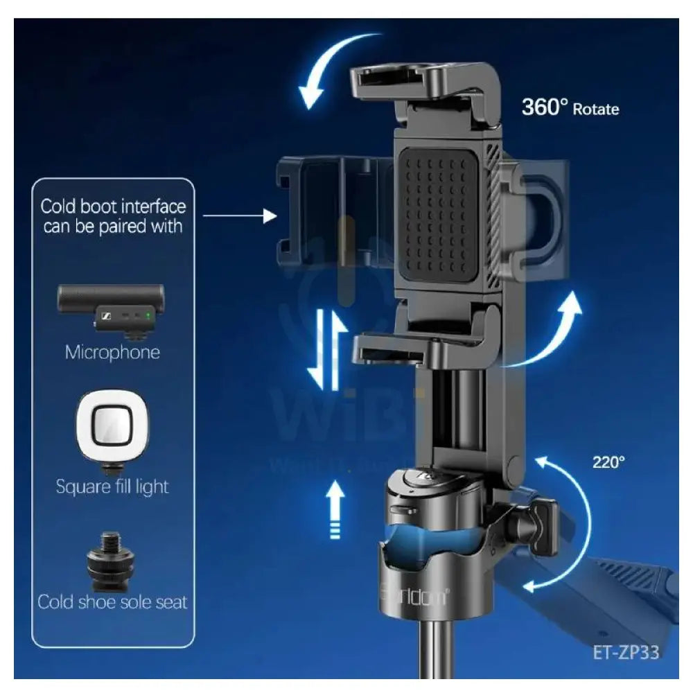 Earldom ET-ZP33 3-in-1 Tripod Selfie Sticks - Black Accessories > Mobiles & Tablets > Mobiles > Mobile Holder / Stands