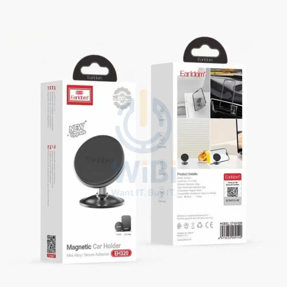 Earldom Magnetic Car Holder EH320 - Black Accessories > Mobiles & Tablets > Mobiles > Mobile Holder / Stands