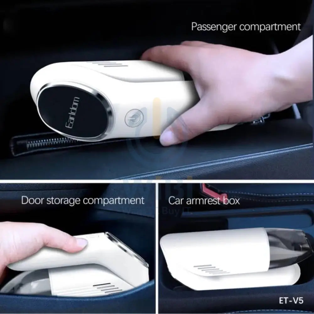 Earldom Mini Portable Wireless Car Vacuum Cleaner - 3600 mAh / 120ml Accessories > Smart Devices