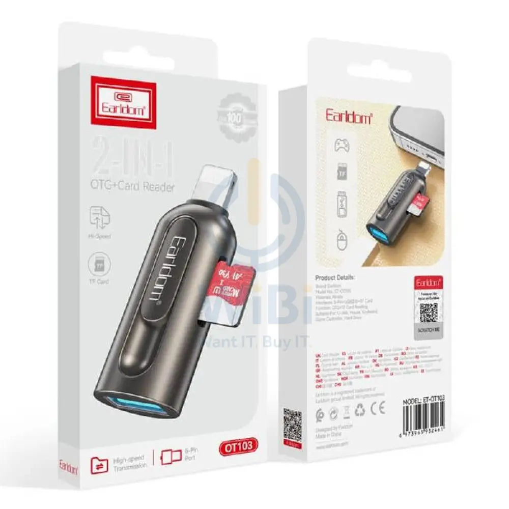 Earldom OT103 OTG Lighting Card Reader - USB-A / Lightning Storage > Memory Cards