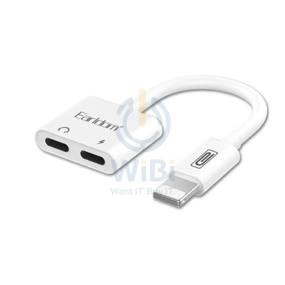 Earldom OT33 2 in 1 Lightning Adapter White Accessories > Cables & Converters