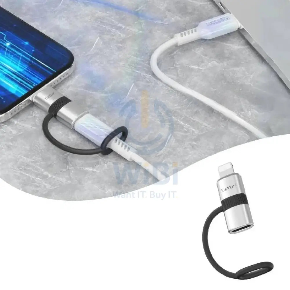 Earldom OT90L Type-C to Lightning OTG Adapter - Silver Accessories > Cables & Converters