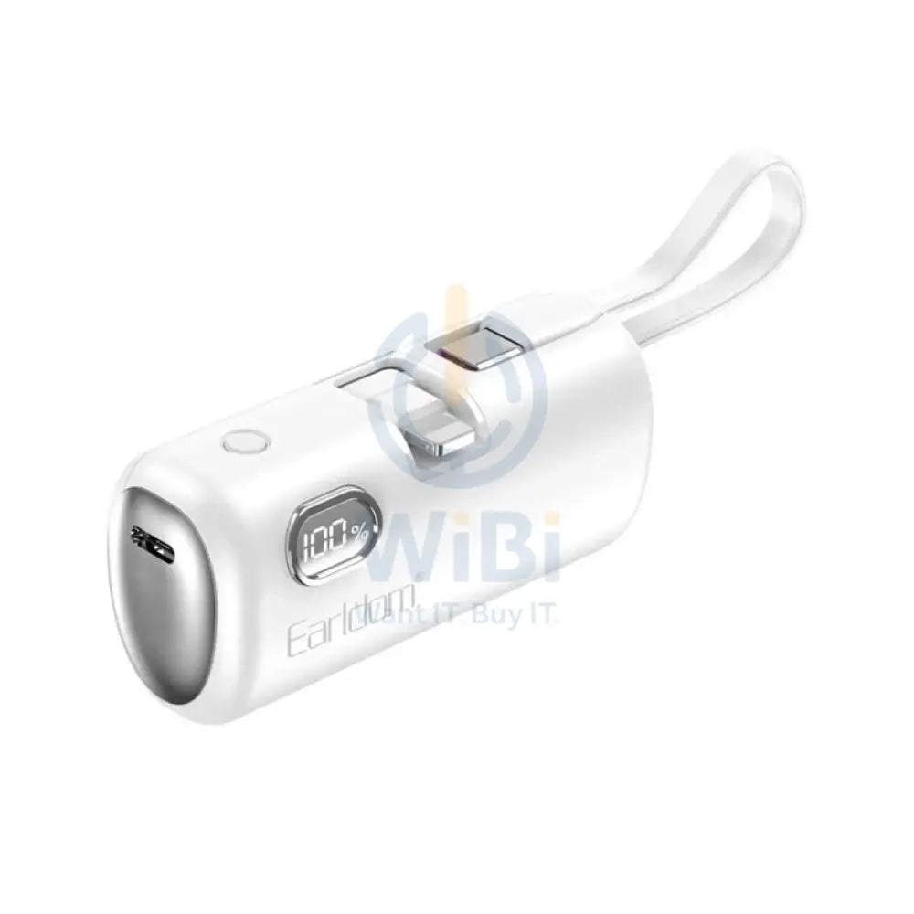 Earldom PD41 Mini PowerBank - 5000mAh / 22.5W / White Accessories > Power Bank