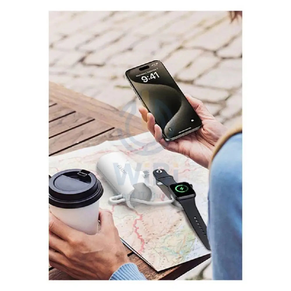 Earldom PD46 Mini PowerBank with Charging Cable - 5000mAh / 20W / White Accessories > Power Bank
