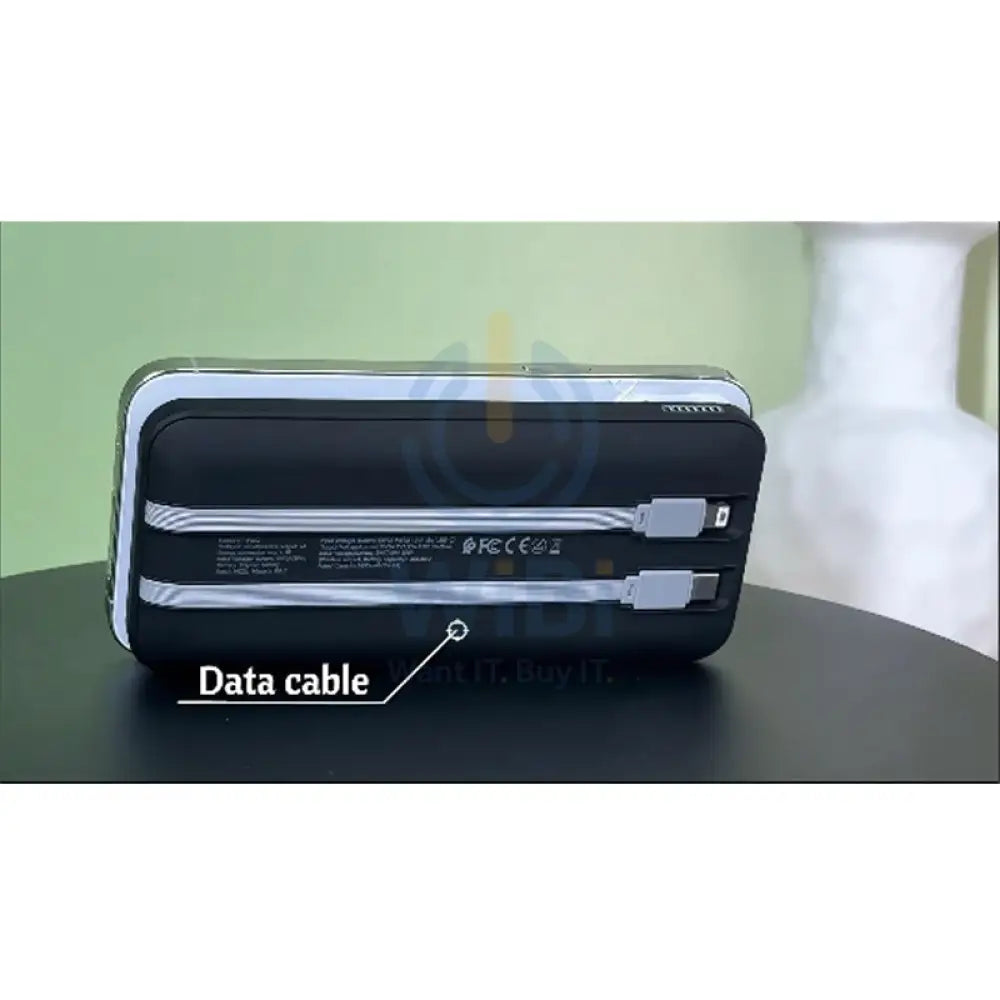 Earldom PD52 5-in-1 Power Bank Adapter With LED Display - 10000mAh / USB-C / Lightning / Black Accessories > Power Bank